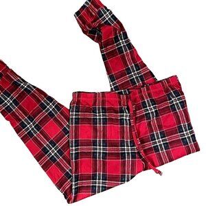Red and black checkered pajama pants casual comfortable style soft medium